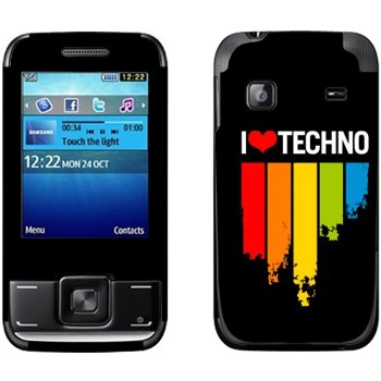   «I love techno»   Samsung E2600