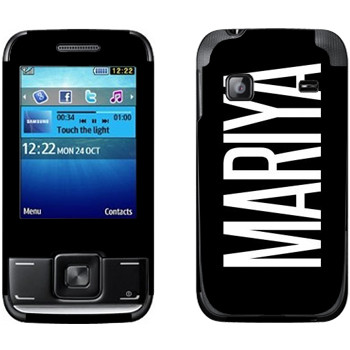   «Mariya»   Samsung E2600