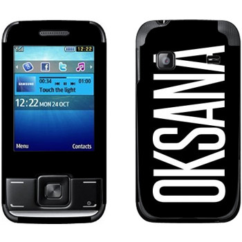   «Oksana»   Samsung E2600