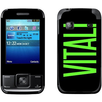   «Vitali»   Samsung E2600