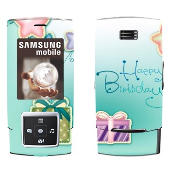   «Happy birthday»   Samsung E950