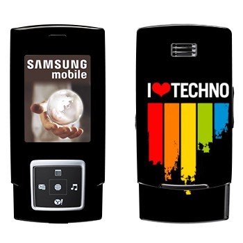   «I love techno»   Samsung E950