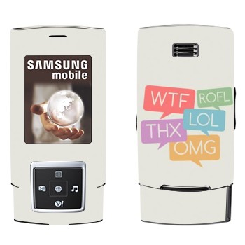   «WTF, ROFL, THX, LOL, OMG»   Samsung E950