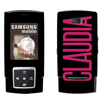   «Claudia»   Samsung E950