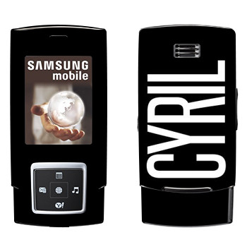   «Cyril»   Samsung E950
