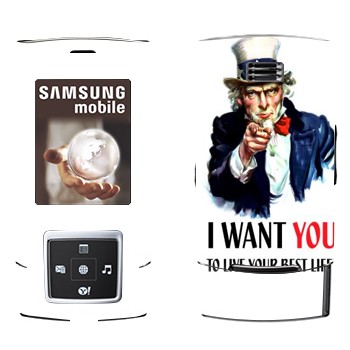   « : I want you!»   Samsung E950
