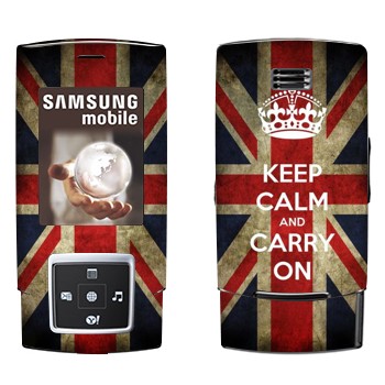   «Keep calm and carry on»   Samsung E950
