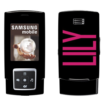   «Lily»   Samsung E950