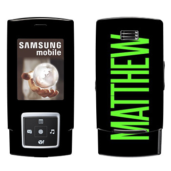   «Matthew»   Samsung E950