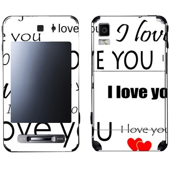   «I Love You -   »   Samsung F480