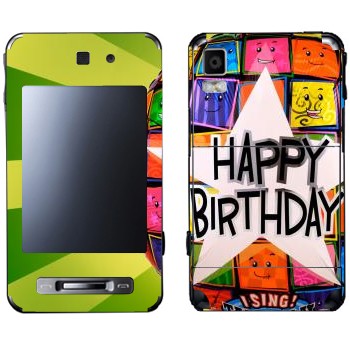   «  Happy birthday»   Samsung F480