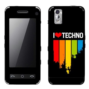   «I love techno»   Samsung F490