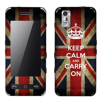   «Keep calm and carry on»   Samsung F490