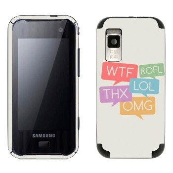   «WTF, ROFL, THX, LOL, OMG»   Samsung F700
