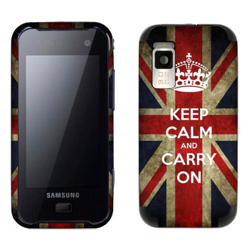   «Keep calm and carry on»   Samsung F700