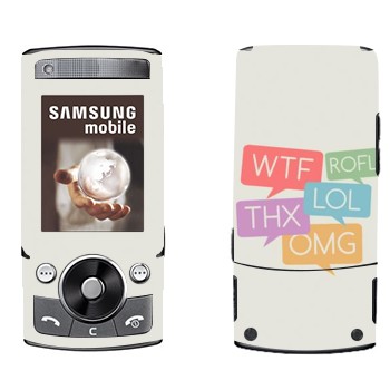   «WTF, ROFL, THX, LOL, OMG»   Samsung G600