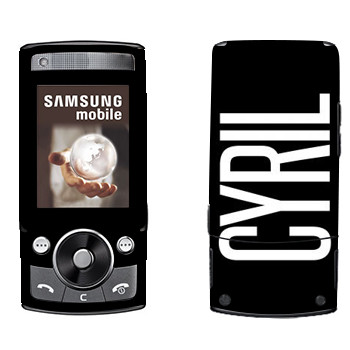   «Cyril»   Samsung G600