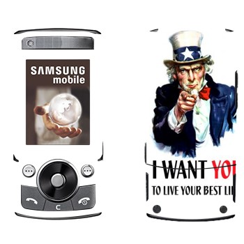   « : I want you!»   Samsung G600