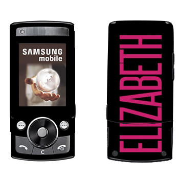   «Elizabeth»   Samsung G600