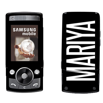   «Mariya»   Samsung G600
