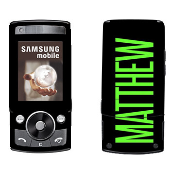   «Matthew»   Samsung G600