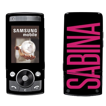   «Sabina»   Samsung G600