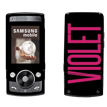   «Violet»   Samsung G600
