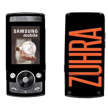   «Zuhra»   Samsung G600