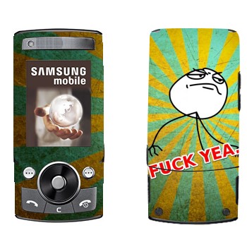   «Fuck yea»   Samsung G600