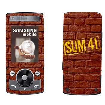   «- Sum 41»   Samsung G600