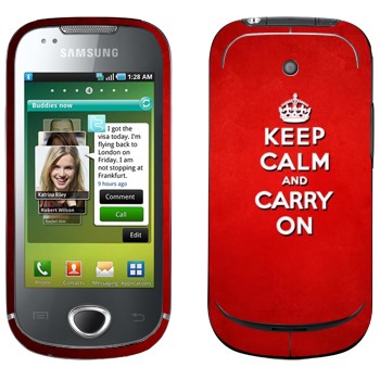   «Keep calm and carry on - »   Samsung Galaxy 580