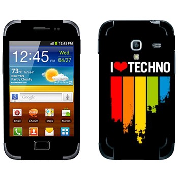   «I love techno»   Samsung Galaxy Ace Plus
