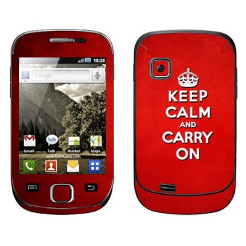   «Keep calm and carry on - »   Samsung Galaxy Fit
