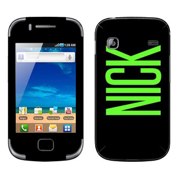   «Nick»   Samsung Galaxy Gio