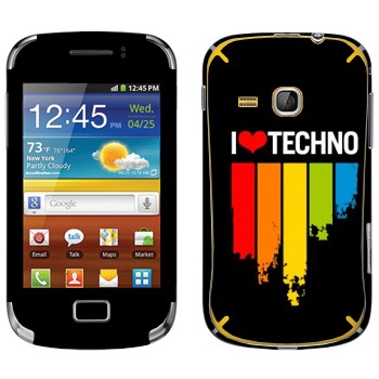   «I love techno»   Samsung Galaxy Mini 2