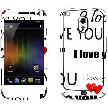   «I Love You -   »   Samsung Galaxy Nexus