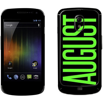   «August»   Samsung Galaxy Nexus