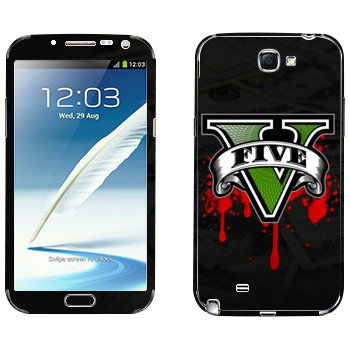   «GTA 5 - logo blood»   Samsung Galaxy Note 2