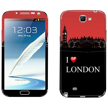   «I love London»   Samsung Galaxy Note 2