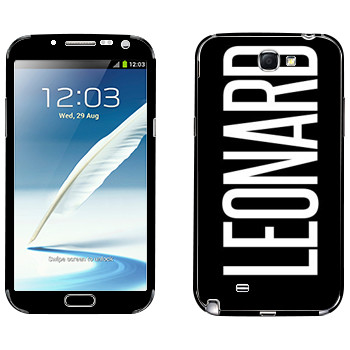   «Leonard»   Samsung Galaxy Note 2