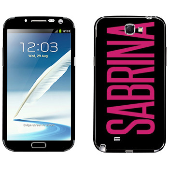   «Sabrina»   Samsung Galaxy Note 2