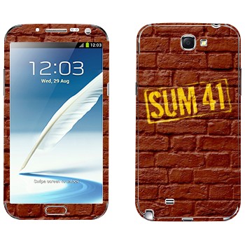   «- Sum 41»   Samsung Galaxy Note 2