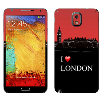   «I love London»   Samsung Galaxy Note 3