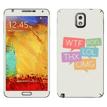   «WTF, ROFL, THX, LOL, OMG»   Samsung Galaxy Note 3