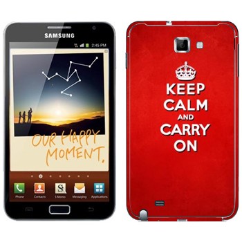   «Keep calm and carry on - »   Samsung Galaxy Note