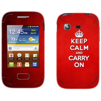   «Keep calm and carry on - »   Samsung Galaxy Pocket/Pocket Duos
