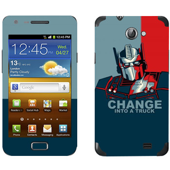   « : Change into a truck»   Samsung Galaxy R