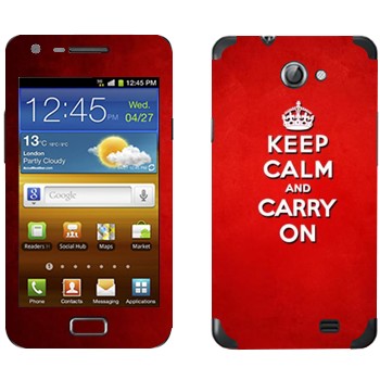   «Keep calm and carry on - »   Samsung Galaxy R