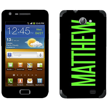   «Matthew»   Samsung Galaxy R