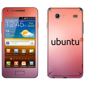   «Ubuntu»   Samsung Galaxy S Advance